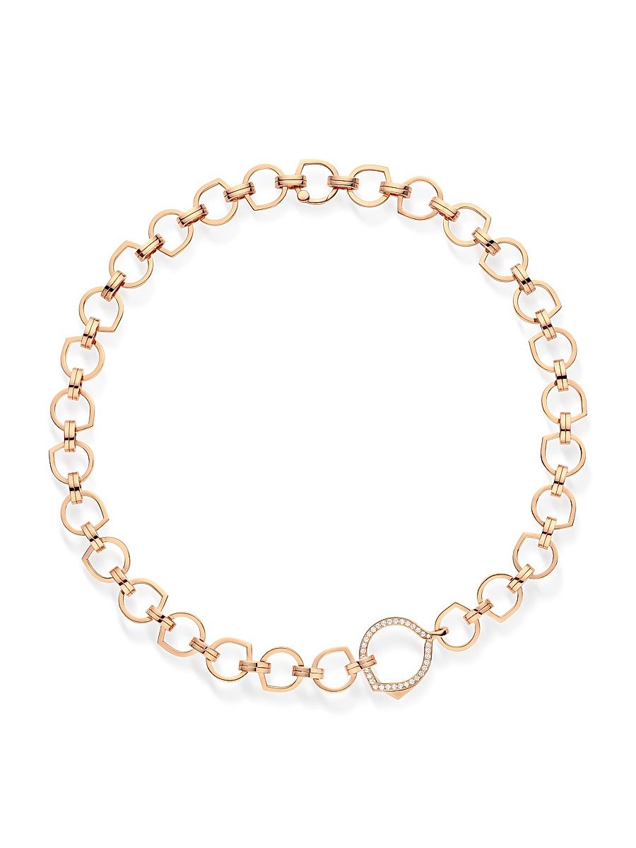 Women's Antifer 18K Rose Gold & 0.4 TCW Diamond Chain Necklace - Rose Gold