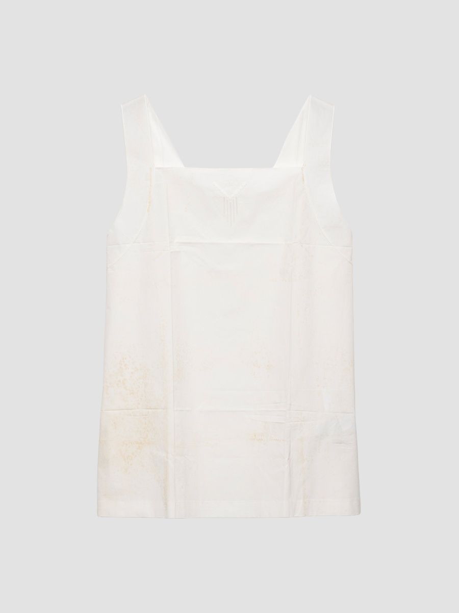 Prada Men's Cotton Top - White - Size Medium