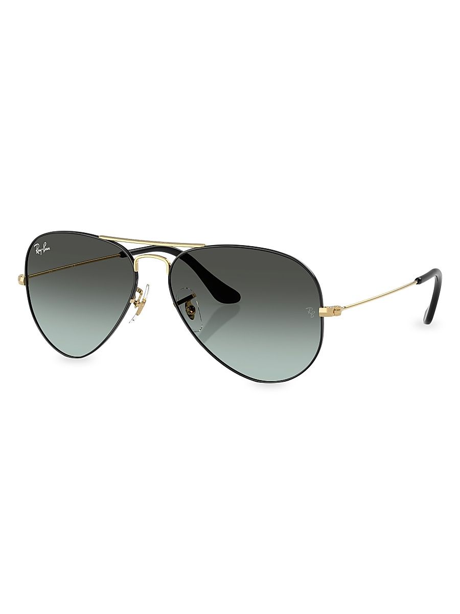 Women's RB3025 62MM Original Aviator Sunglasses - Gradient Grey Gold