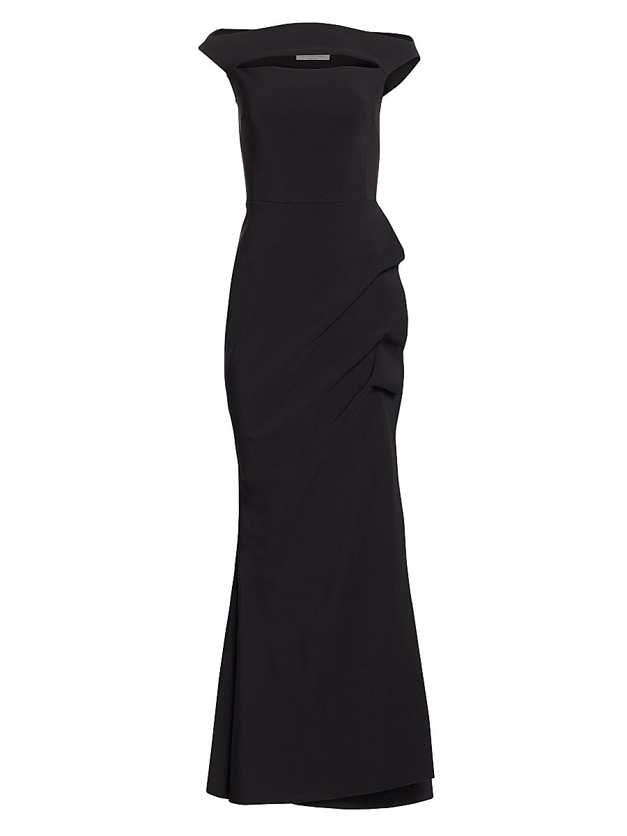 Women's Melania Off-The-Shoulder Gown - Black - Size 18