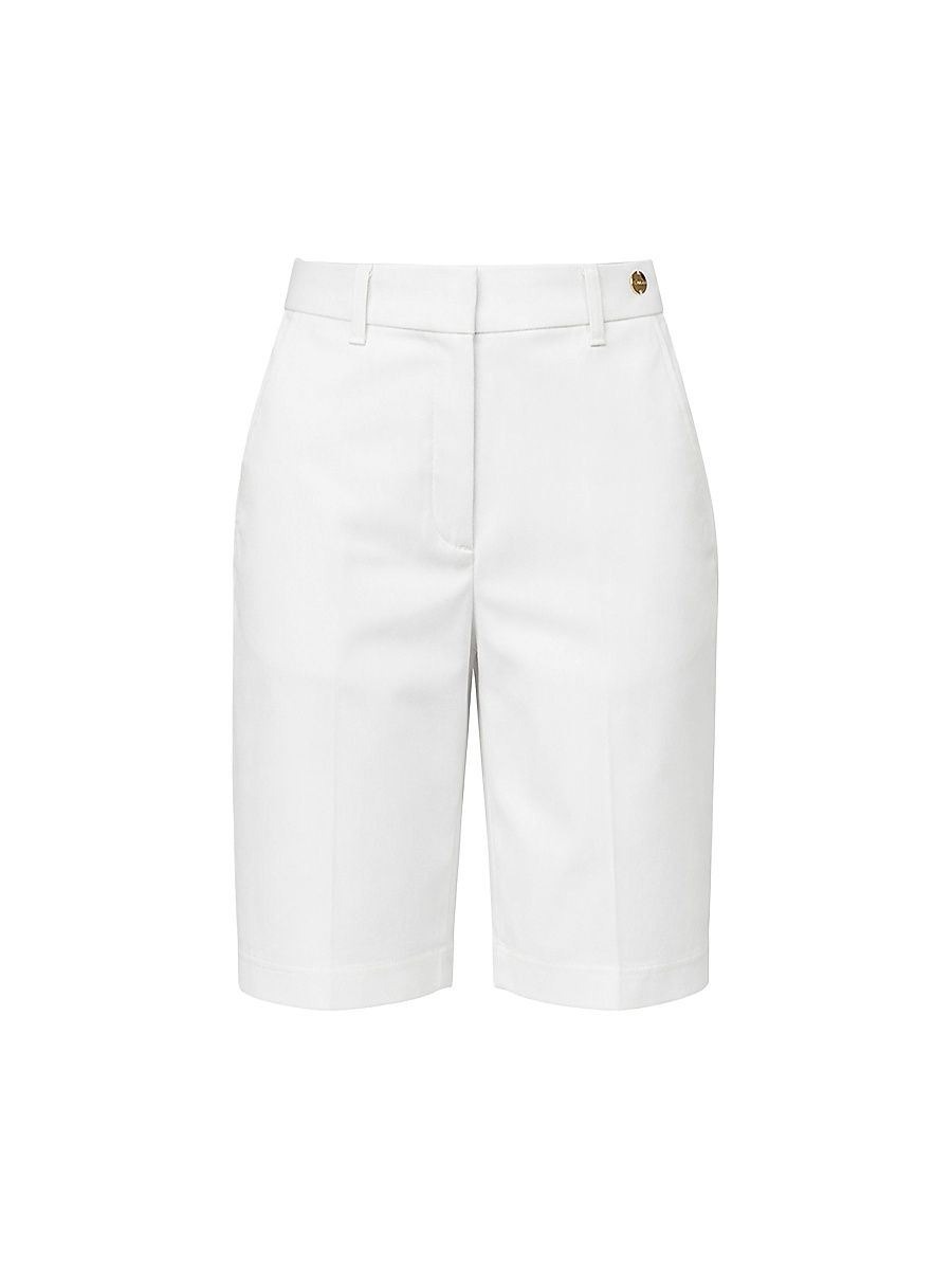 Women's Kasmin Tailored Shorts - White - Size 12