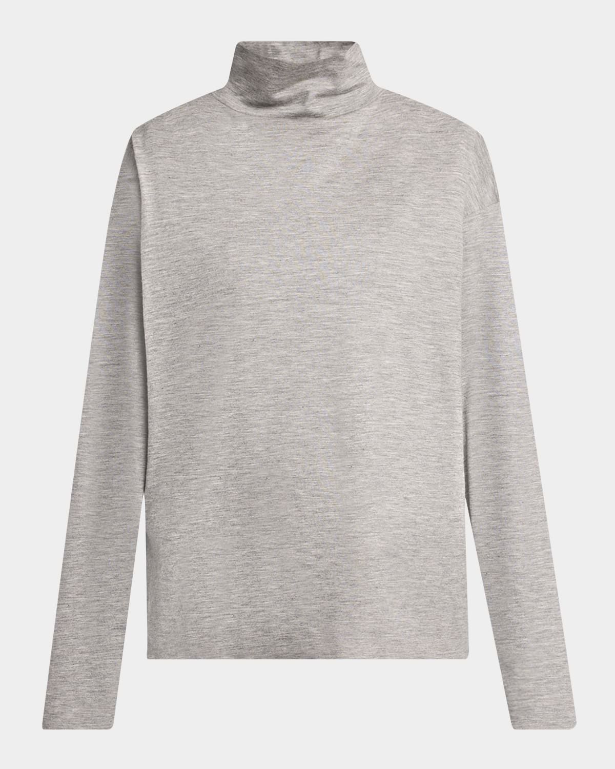 Anapolis Turtleneck Cashmere Jersey Long-Sleeve Top