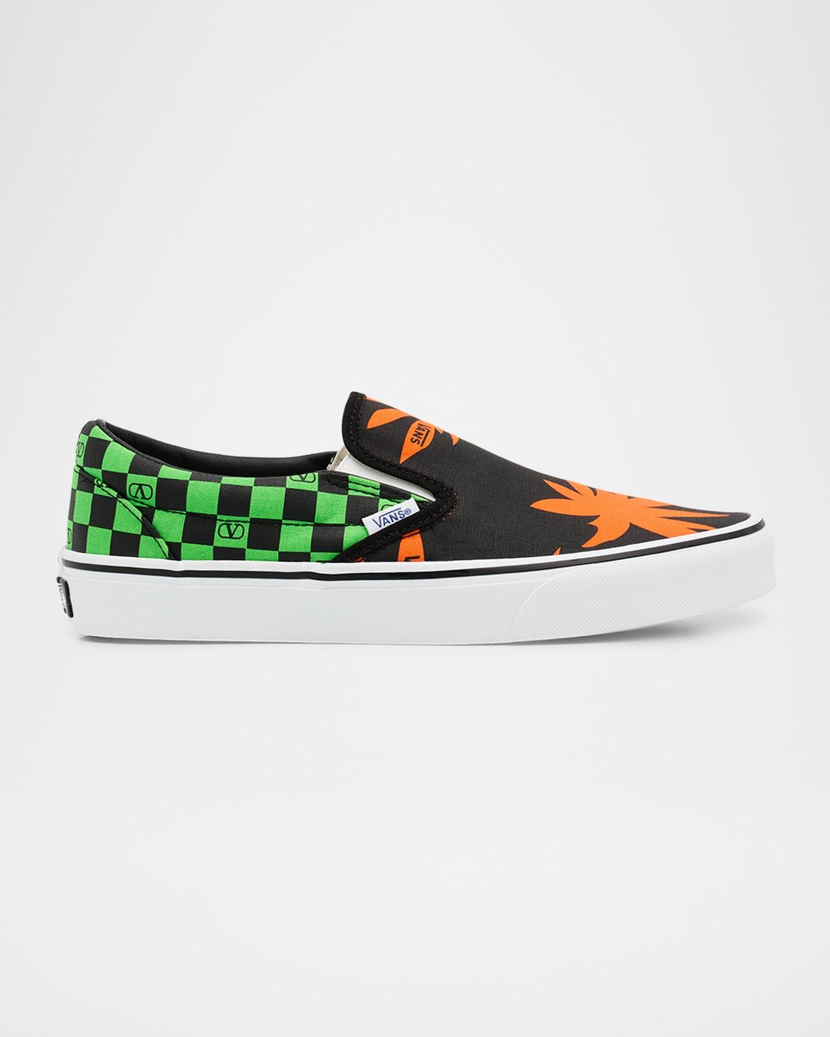 x Vans Men & apos;s VLogo Checkerboard Textile Slip-On Sneakers