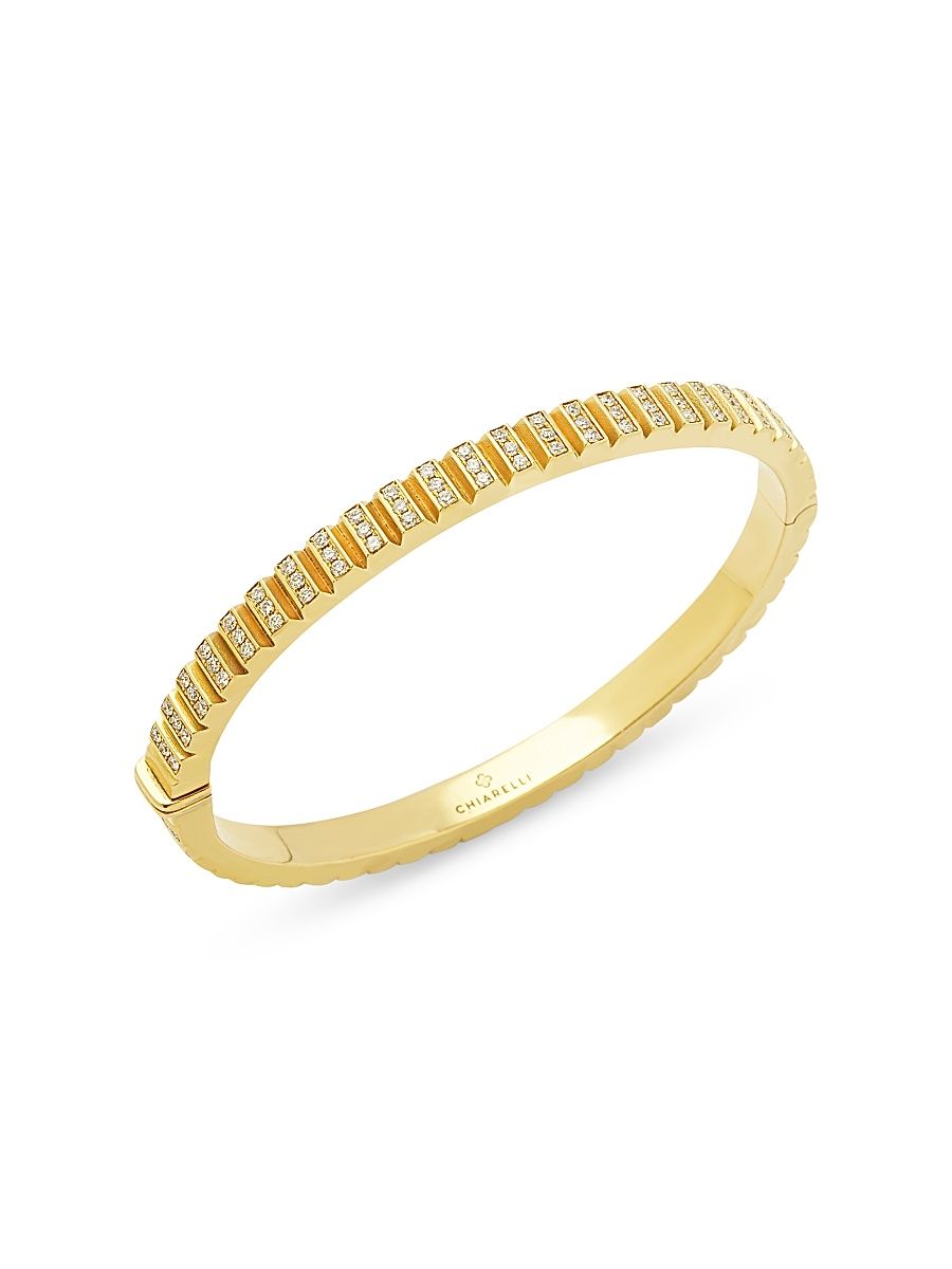 Women's Riflessi 18K Yellow Gold & 1.45 TCW Diamond Bangle - Yellow Gold