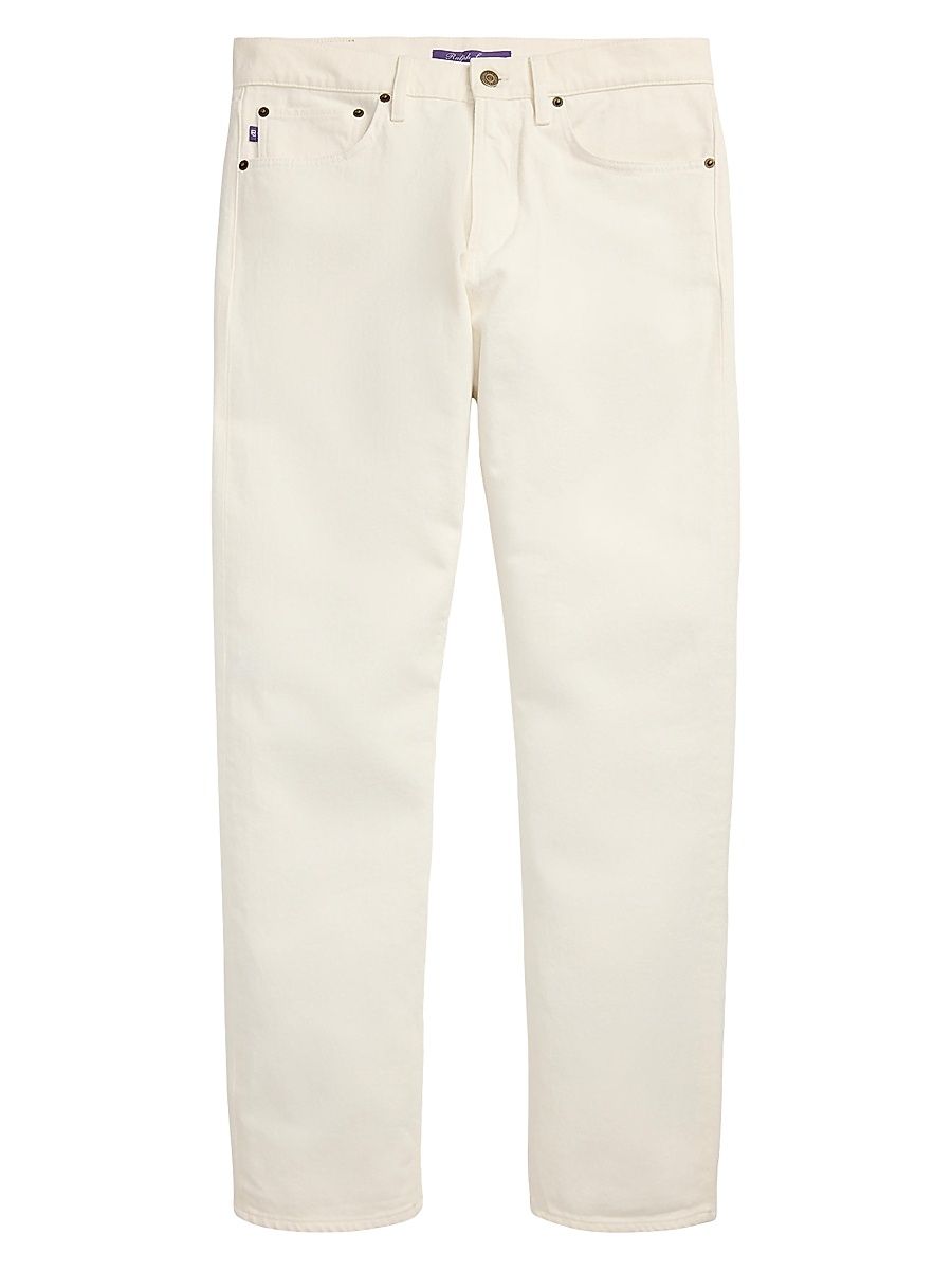 Men's Slim-Fit Stretch Jeans - Glacial White - Size 36