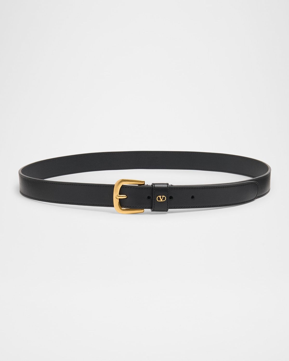 Men & apos;s Mini VLogo Leather Belt