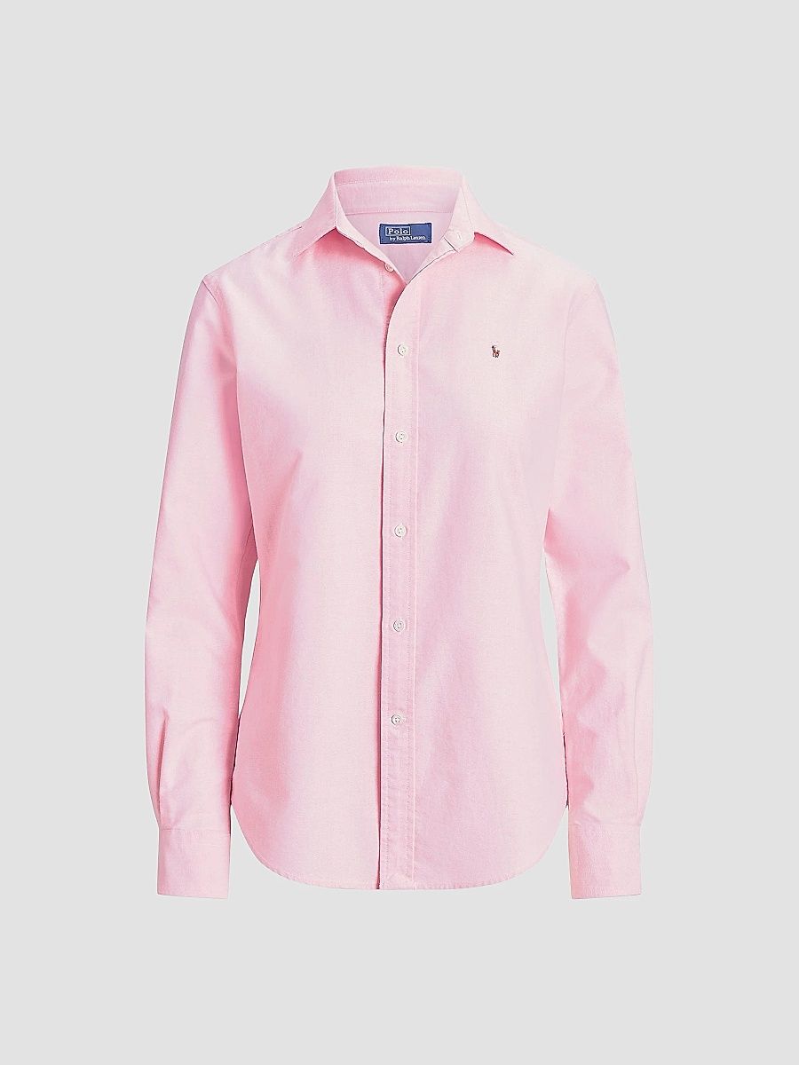 Polo Ralph Lauren Women's Slim-Fit Cotton Oxford Shirt - Bath Pink - Size 4