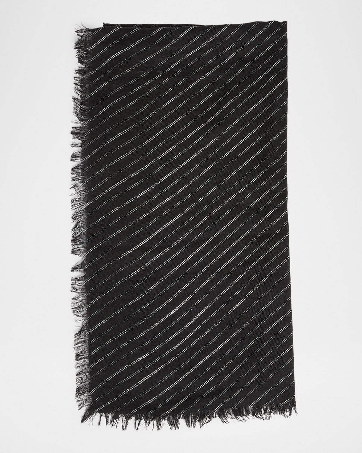 Alecia Wool and Cashmere Fringed Scarf