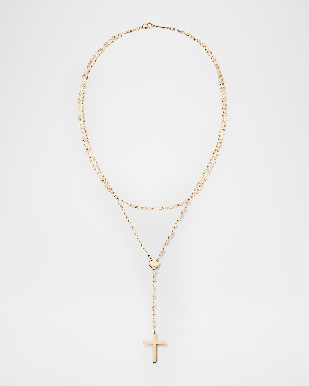 14k Double-Strand Crossary Necklace