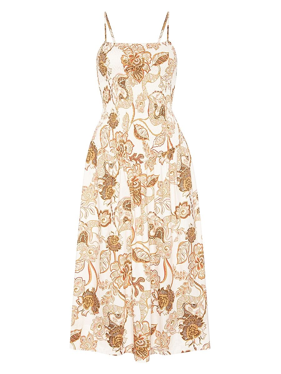 Women's Roxie Basque-Waist Midi-Dress - Size XS