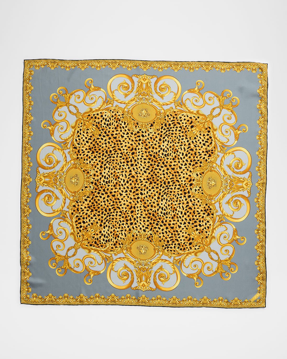 Cheetah Large Silk Foulard