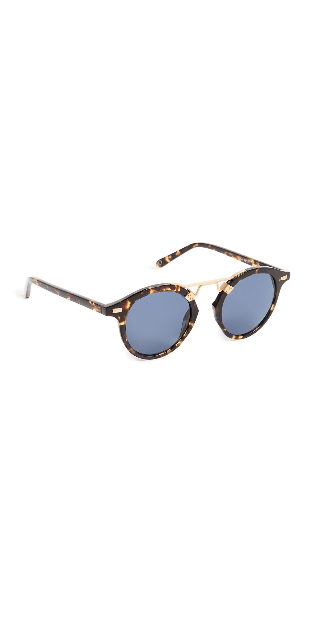 Krewe St. Louis Sunglasses Tortoise/Blue One Size