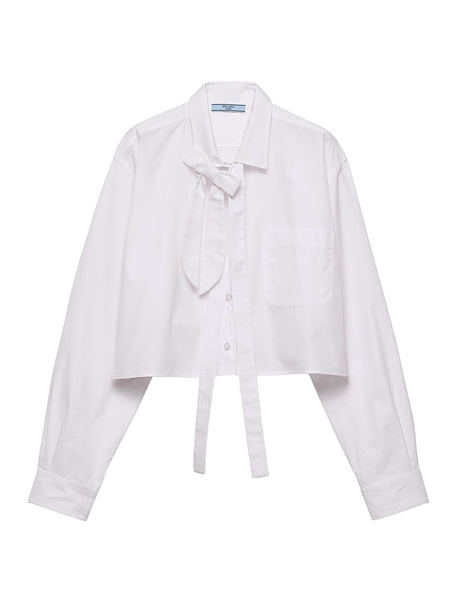 Women's Poplin Shirt - White - Size 10