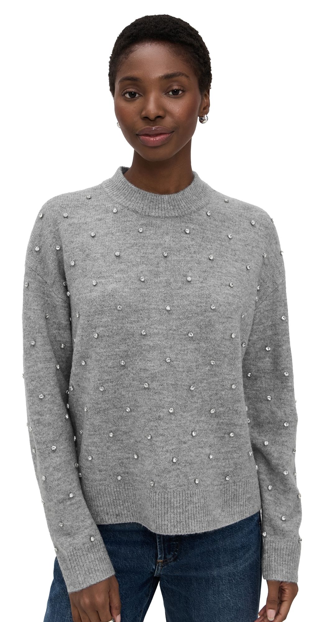 Pistola Aura Sweater Charcoal Diamonte S