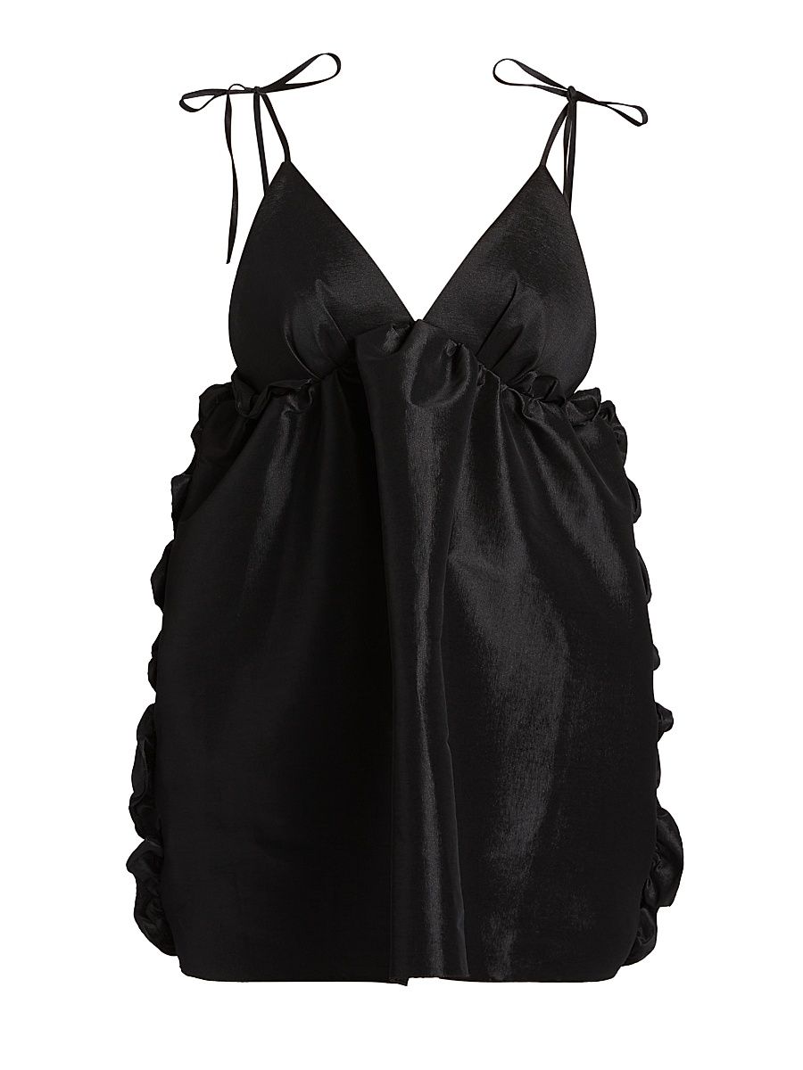 Women's Binke Taffeta Minidress - Black - Size 4