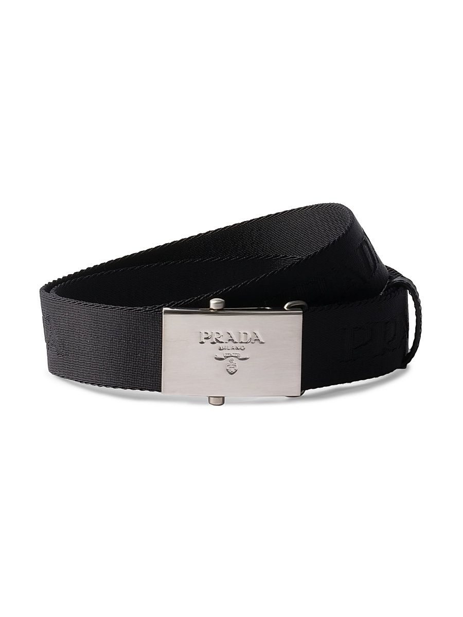 Men's Cotton Tape Belt - Black - Size 38