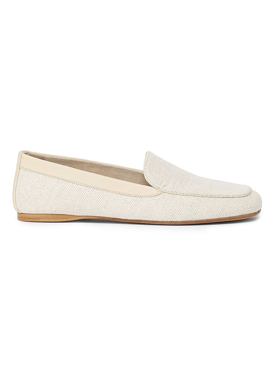 Women's Monroe Woven Loafers - Cream Dark Ivory - Size 7