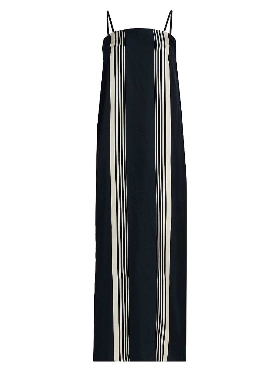 Women's Suki Striped Maxi Slipdress - Sal Scarf - Size 16