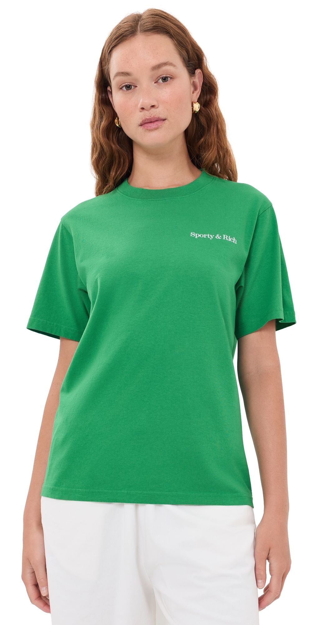 Sporty & Rich Fitness 94 T-Shirt Kelly White L