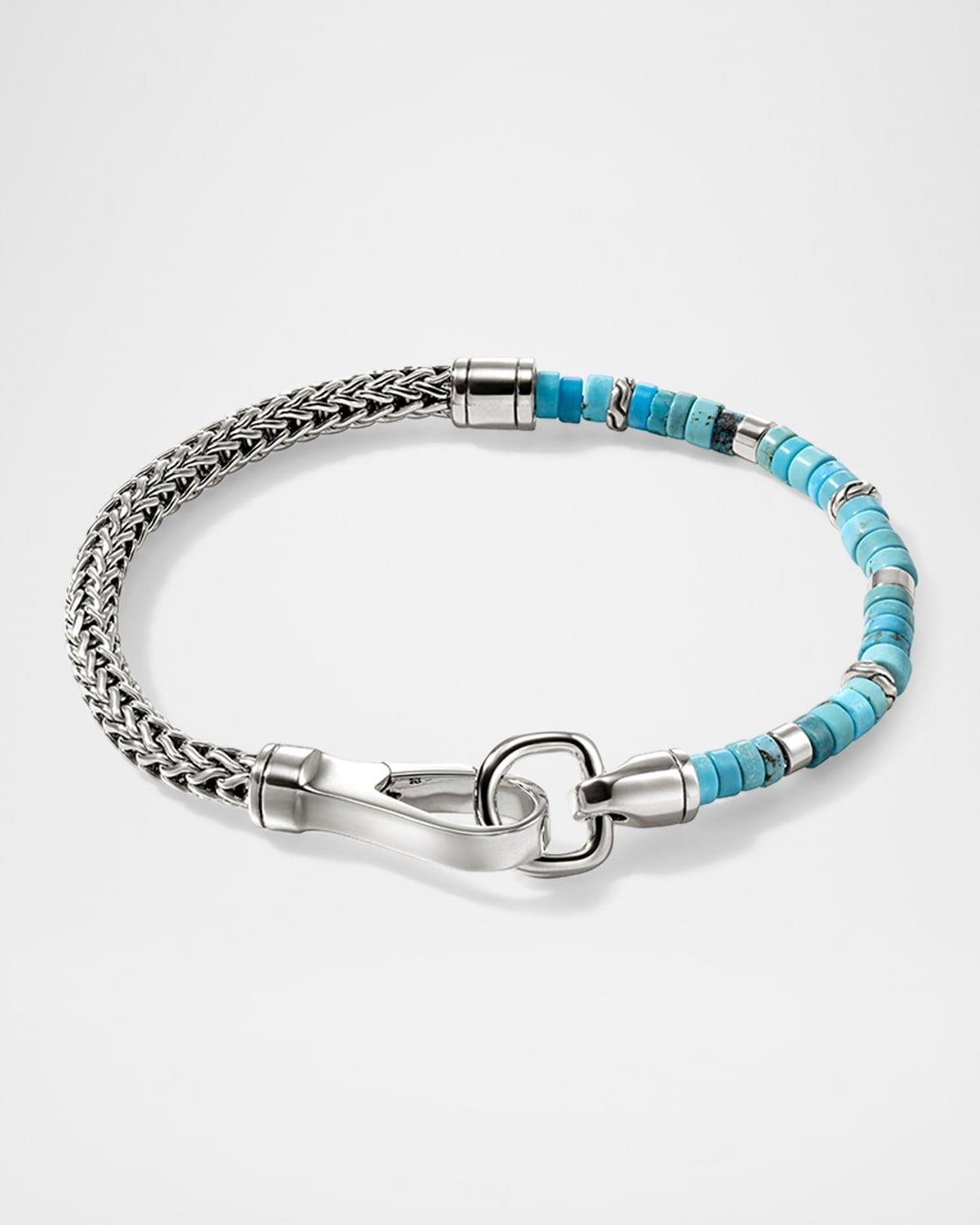 Men & apos;s Turquoise Heishi Beaded Chain Bracelet