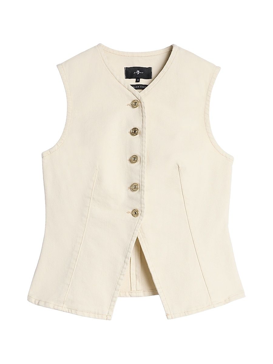 Women's Denim Vest - Moondust - Size XL