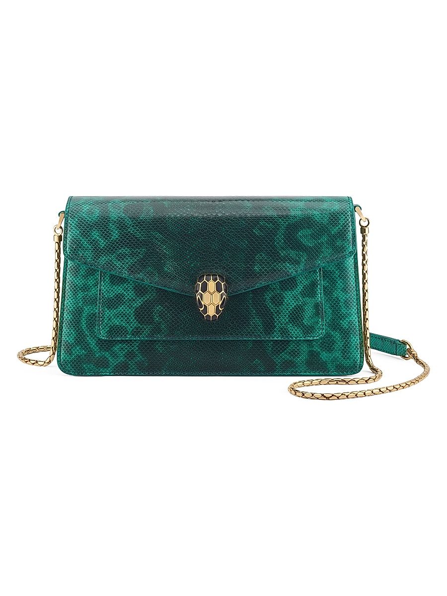 Women's Serpenti Forever Karung Shoulder Bag - Smeraldo Prezioso