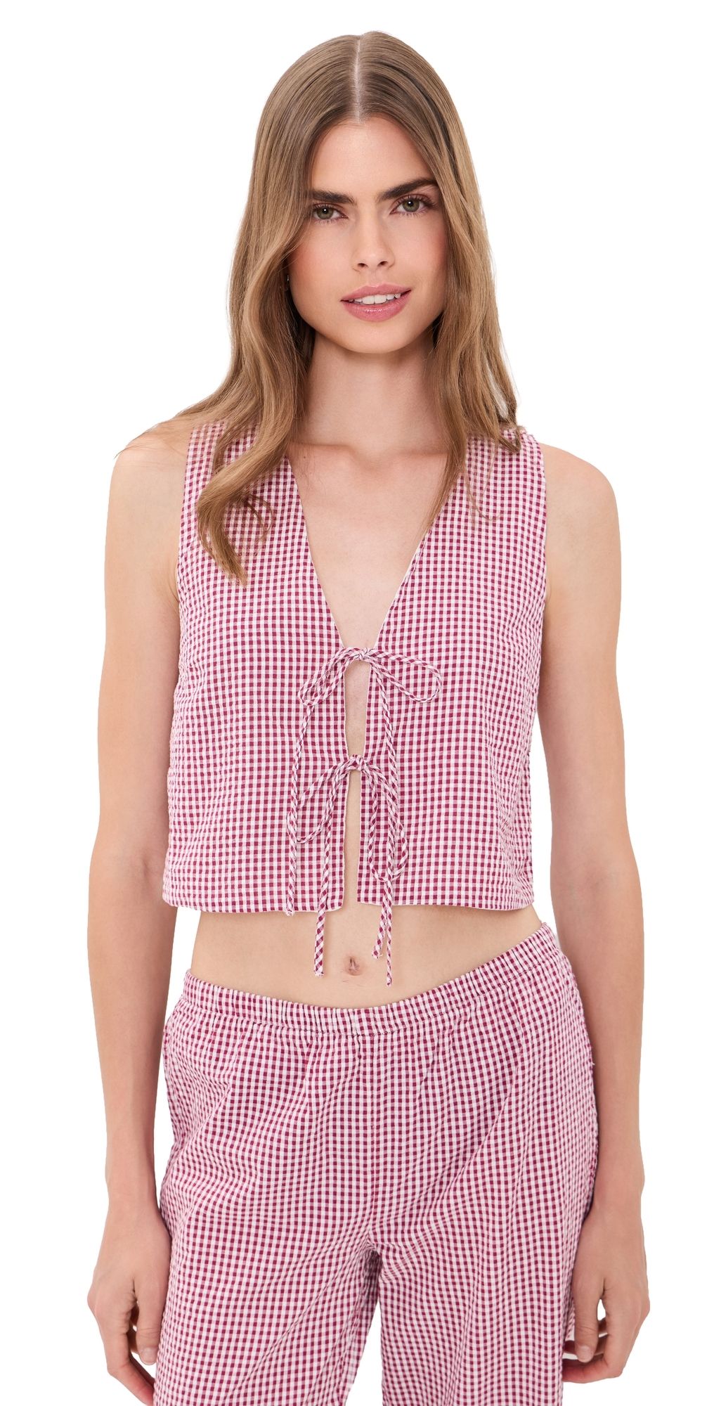 Favorite Daughter The Invisible Strings Top Raspberry/White S