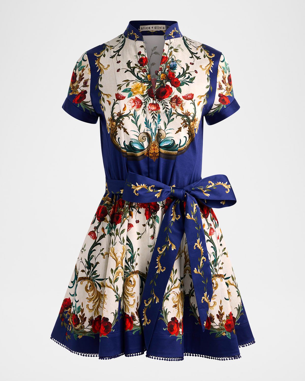 Gilded Rose Lucy Short-Sleeve Mini Shirtdress