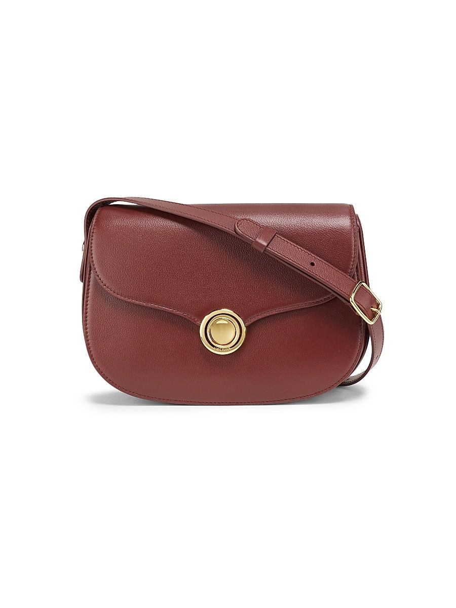 Women's Ghiera Small Leather Crossbody Bag - Smoked Caramel