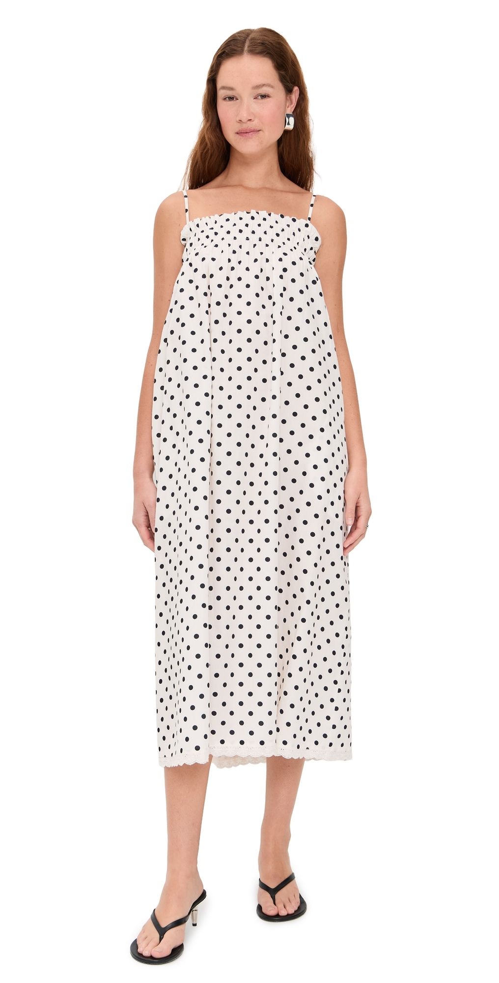 La Maregold Sammy Dress Midnight Polka Dot XL