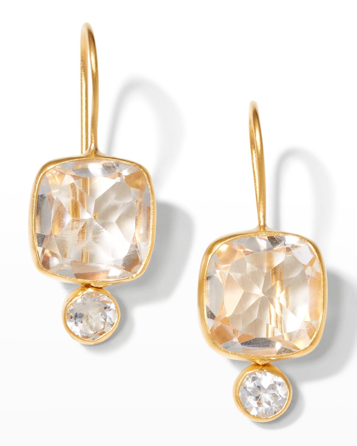Quartz and Topaz Midi Earrings