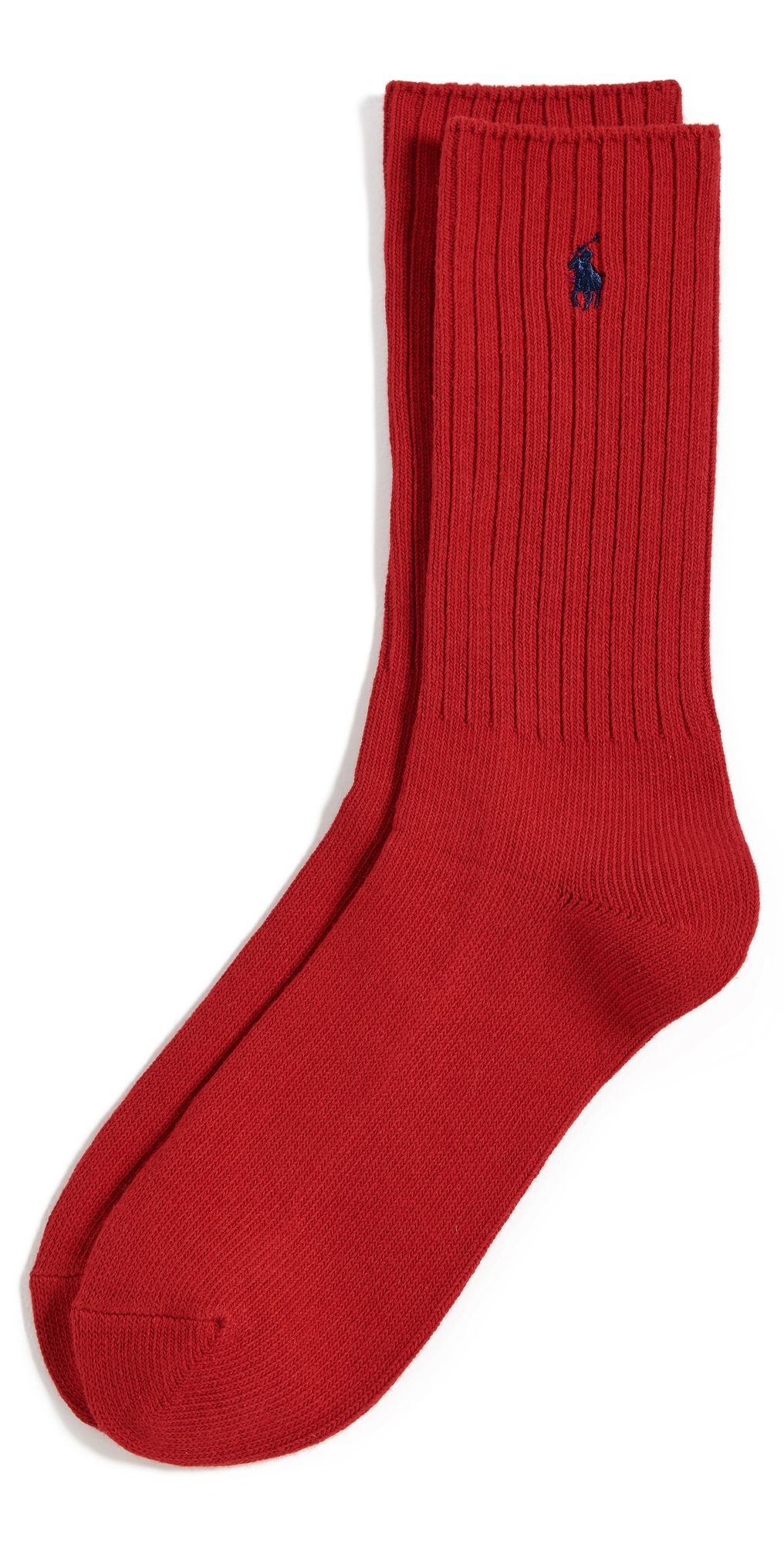 Polo Ralph Lauren Cotton Rib Crew Socks Red 10-13
