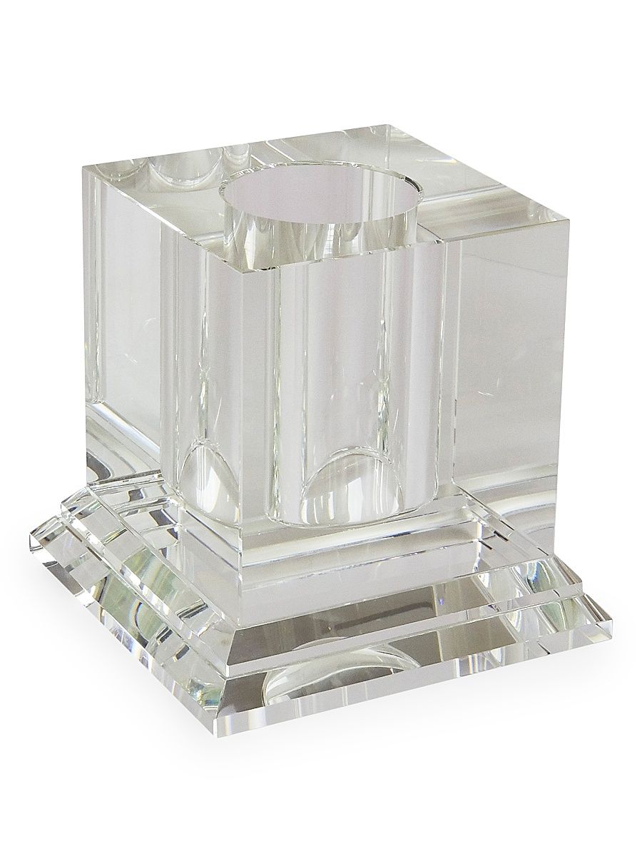Crystal Square Centerpiece Vase - Clear