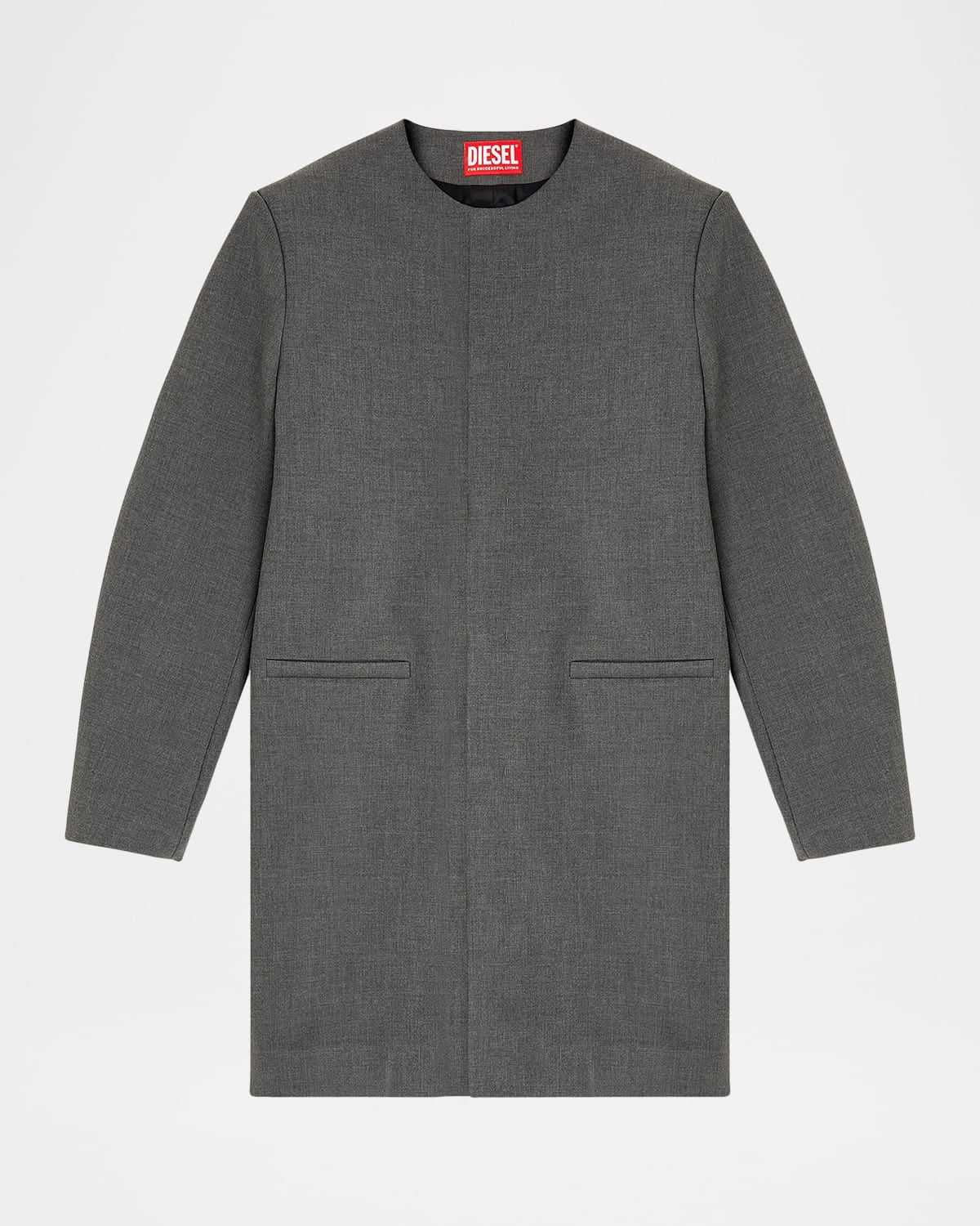 Men & apos;s Long Neoprene Coat