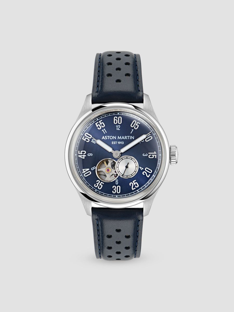 Men TS1 Automatic Stainless Steel & Leather-Strap Watch/41MM - Stainless Steel