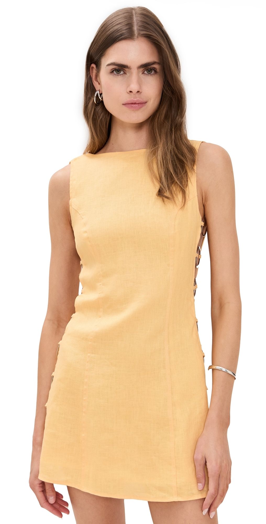 VRG GRL Discoteca Mini Dress Yellow M