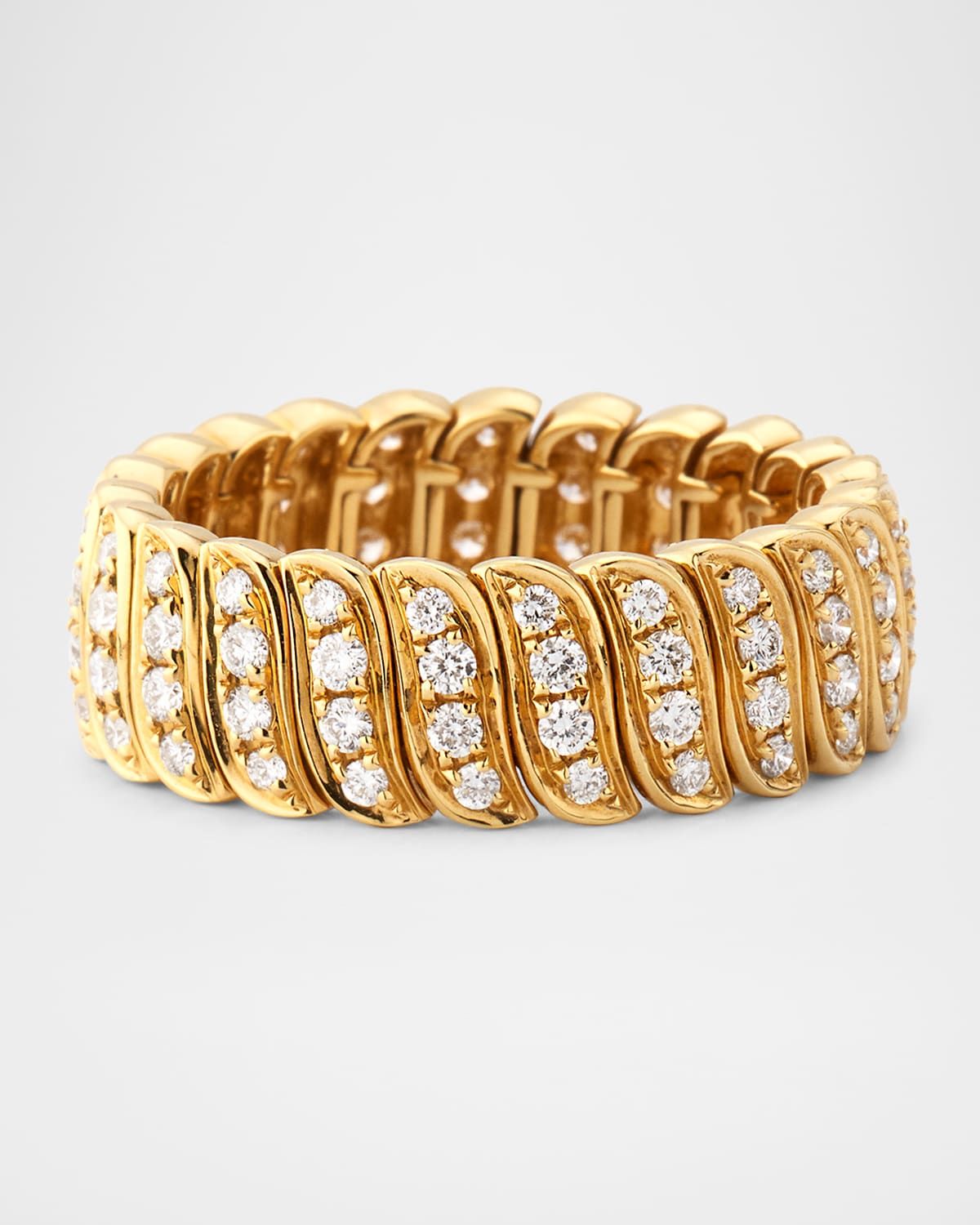 18K Yellow Gold Diamond Zoe Ring