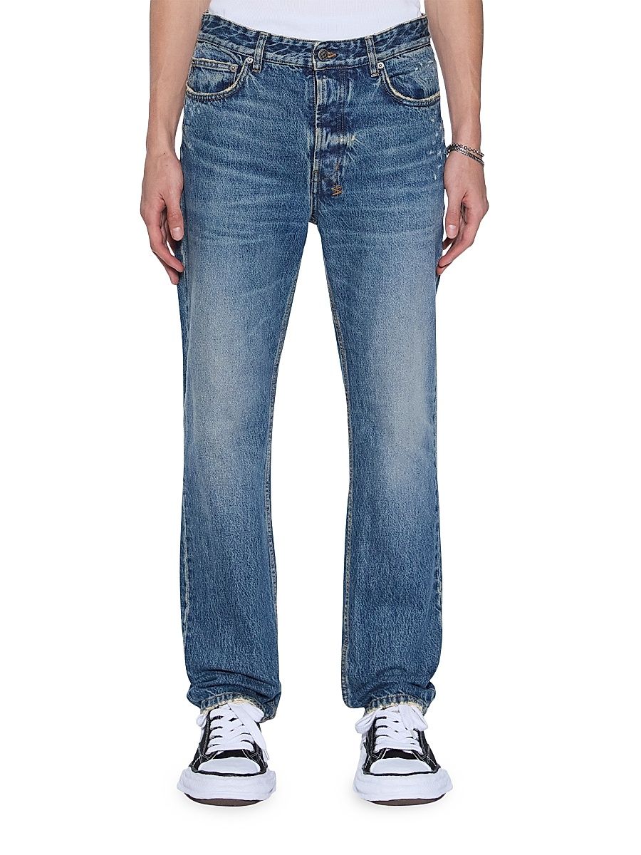 Men's Hazlow Relik Straight-Leg Jeans - Denim - Size 40