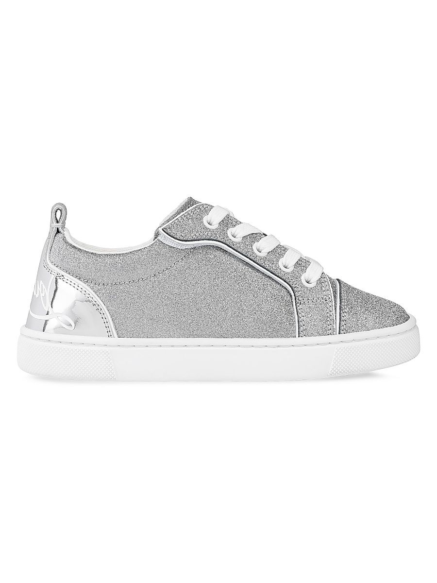 Christian Louboutin Boy's Little Boy's & Boy's Funnyto Sneakers - Silver - Size 1 (Child)