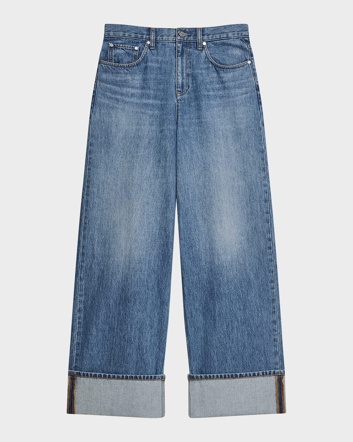 Low-Rise Drop Jeans