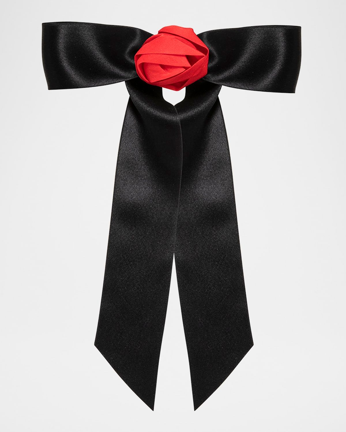 Silk Rosette Bow Barrette