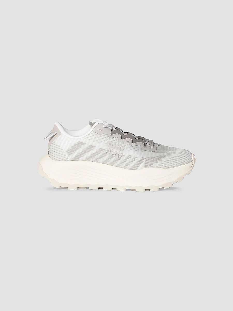 Miu Miu Women's Technical Fabric Sneakers - Grey - Size 6