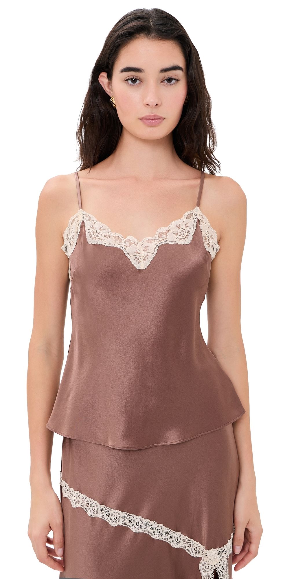 LoveShackFancy Franna Top Mocha L