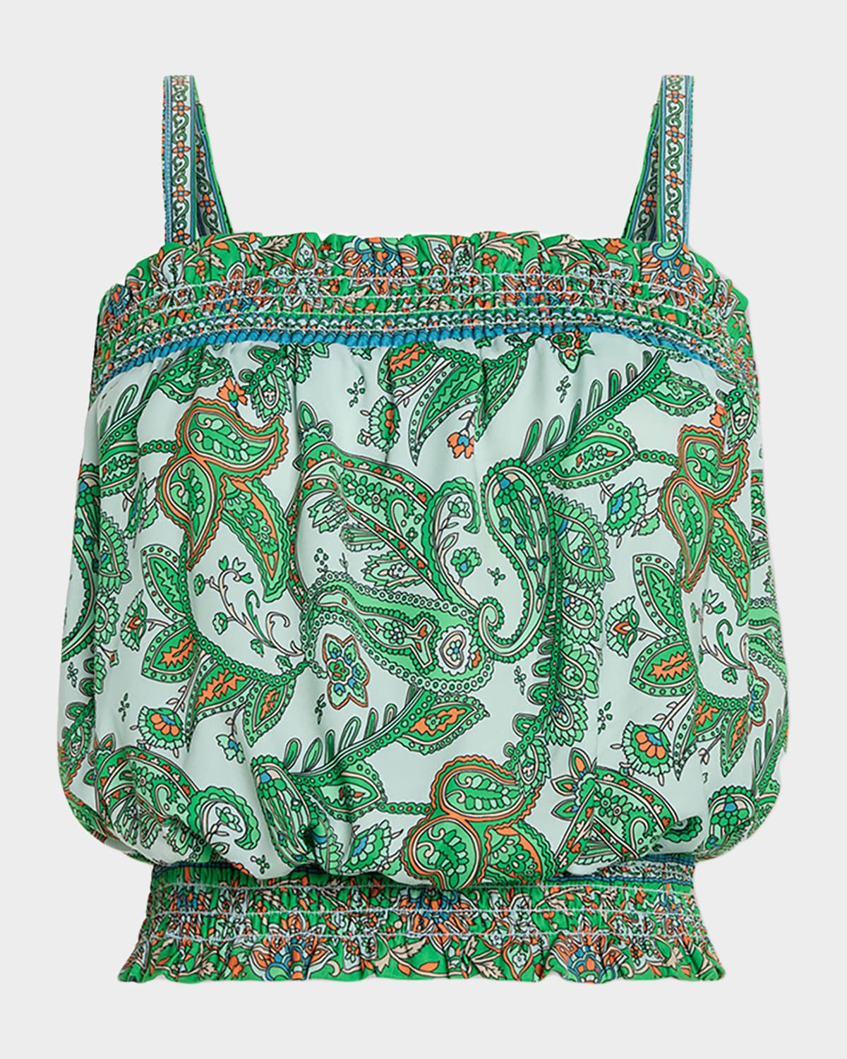 Miley Paisley Crop Top