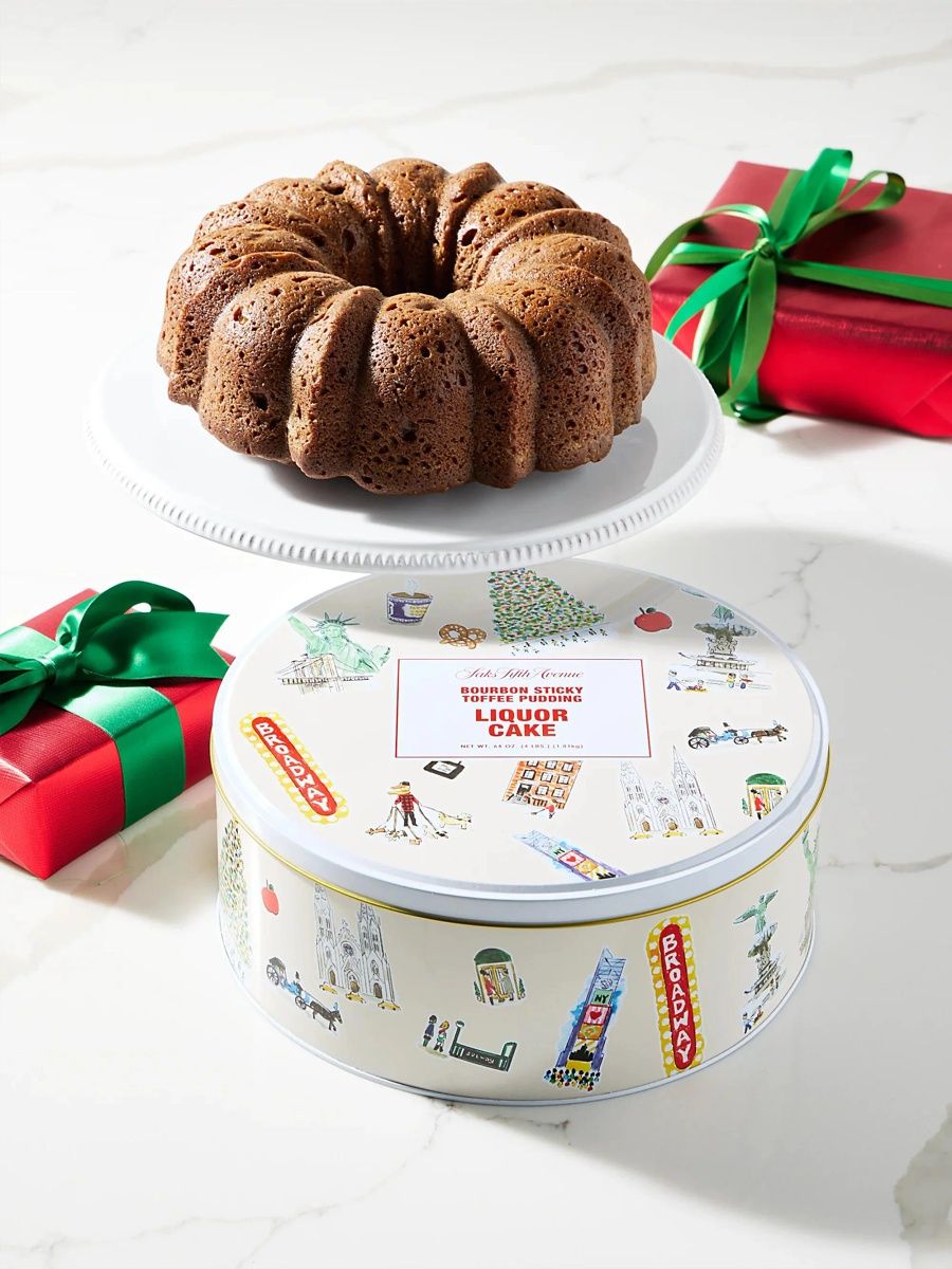 Saks Fifth Avenue Bourbon Sticky Toffee Pudding Liquor Cake