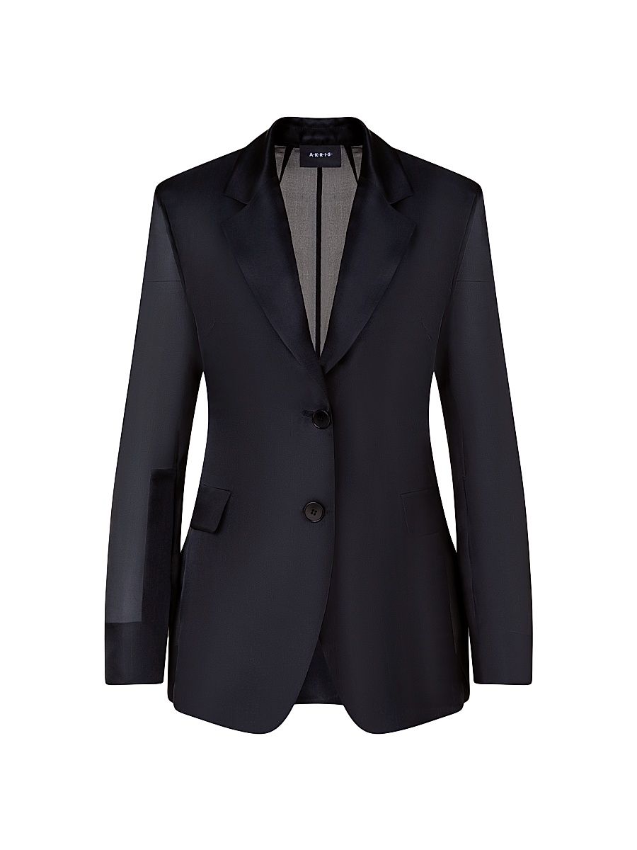 Women's Taddeo Sheer Silk Jacket - Black - Size 8