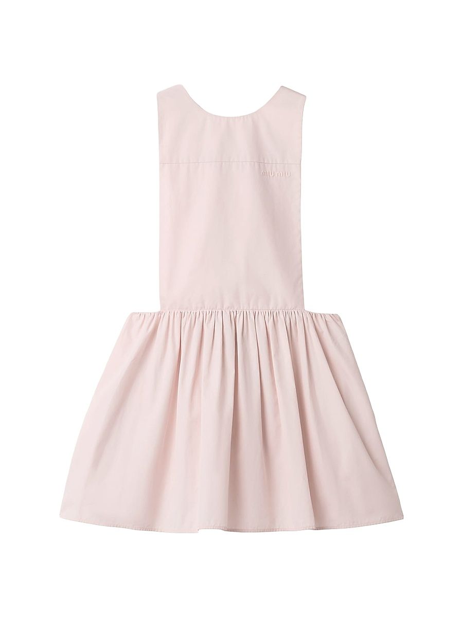 Women's Poplin Mini-Dress - Pink - Size 2