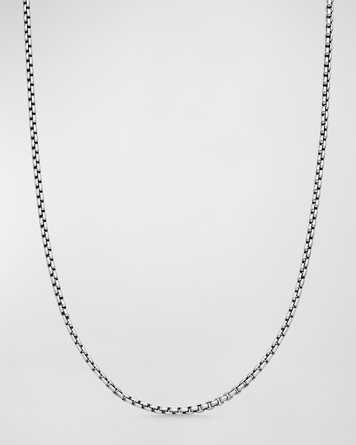 2.7mm Box Chain Necklace in Silver