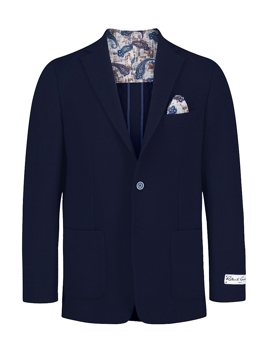 Men's Harston Seersucker Sport Coat - Navy - Size 50