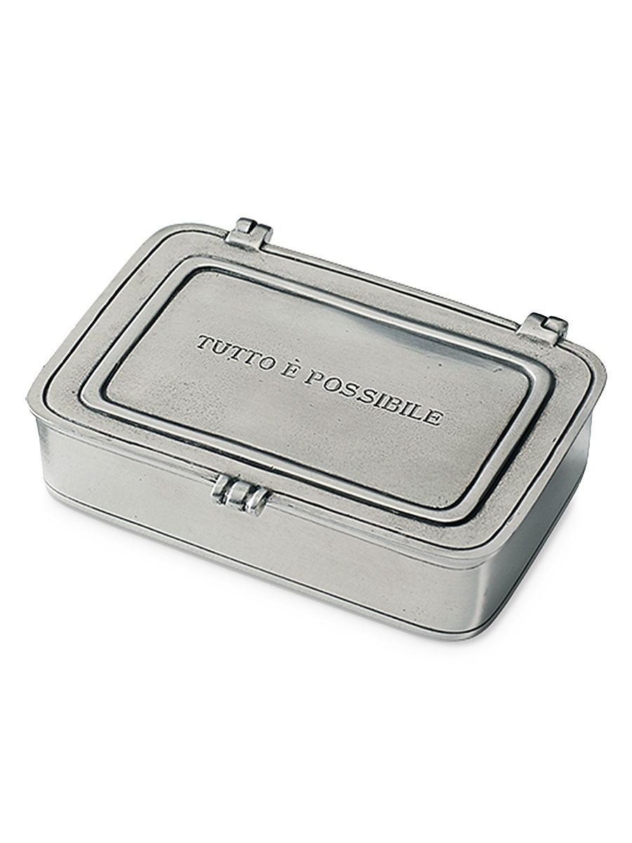 Large Pewter Tutto è Possibile Box